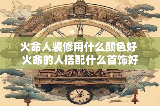 火命人装修用什么颜色好 火命的人搭配什么首饰好