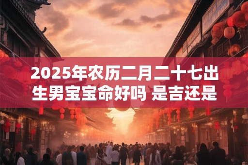 2025年农历二月二十七出生男宝宝命好吗 是吉还是凶 2025年农历二月二十七出生男宝宝命好吗 是吉还是凶