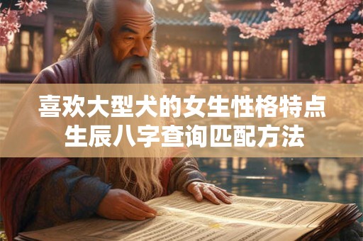 喜欢大型犬的女生性格特点 生辰八字查询匹配方法