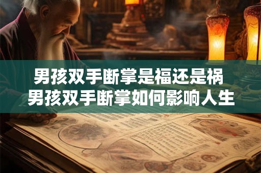 男孩双手断掌是福还是祸 男孩双手断掌如何影响人生