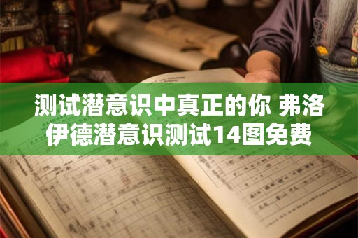 测试潜意识中真正的你 弗洛伊德潜意识测试14图免费