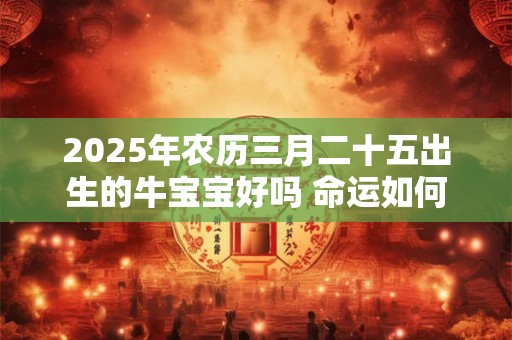 2025年农历三月二十五出生的牛宝宝好吗 命运如何