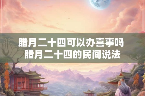 腊月二十四可以办喜事吗 腊月二十四的民间说法