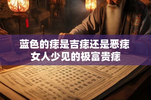 蓝色的痣是吉痣还是恶痣 女人少见的极富贵痣