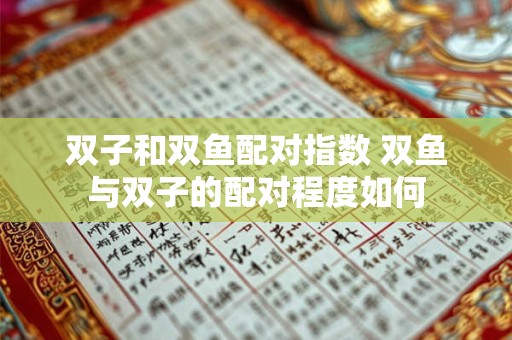 双子和双鱼配对指数 双鱼与双子的配对程度如何