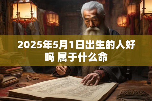 2025年5月1日出生的人好吗 属于什么命