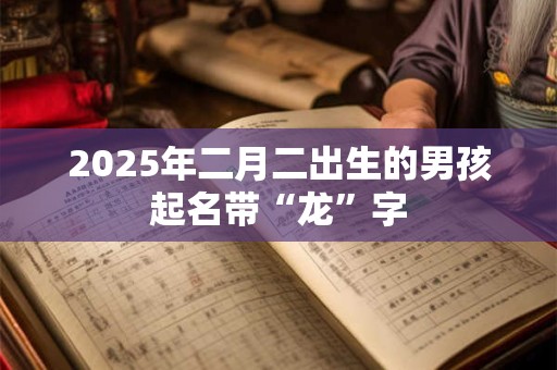 2025年二月二出生的男孩起名带“龙”字