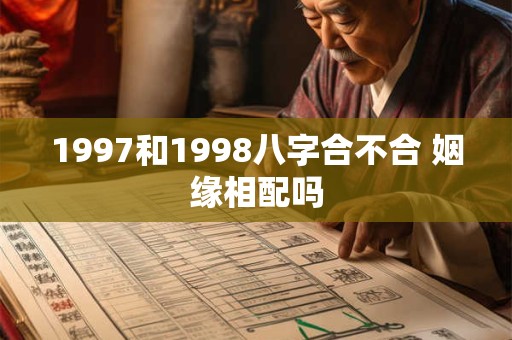 1997和1998八字合不合 姻缘相配吗