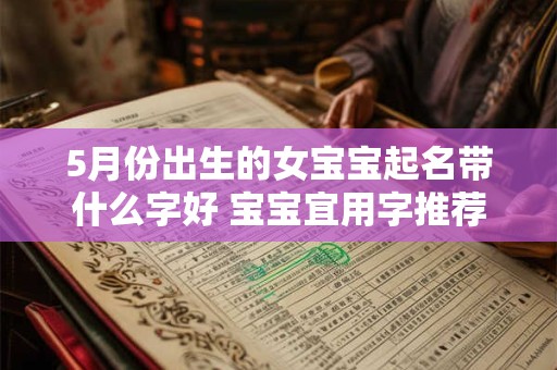 5月份出生的女宝宝起名带什么字好 宝宝宜用字推荐