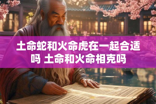 土命蛇和火命虎在一起合适吗 土命和火命相克吗 土命蛇和火命虎在一起合适吗 土命和火命相克吗