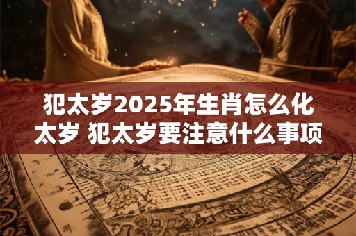 犯太岁2025年生肖怎么化太岁 犯太岁要注意什么事项 犯太岁2025年生肖怎么化太岁 犯太岁要注意什么事项