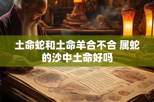 土命蛇和土命羊合不合 属蛇的沙中土命好吗