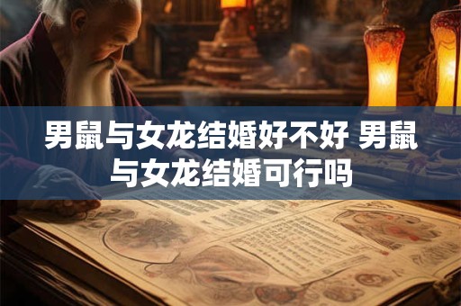 男鼠与女龙结婚好不好 男鼠与女龙结婚可行吗 男鼠与女龙结婚好不好 男鼠与女龙结婚可行吗
