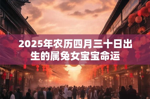 2025年农历四月三十日出生的属兔女宝宝命运 2025年农历四月三十日出生的属兔女宝宝命运