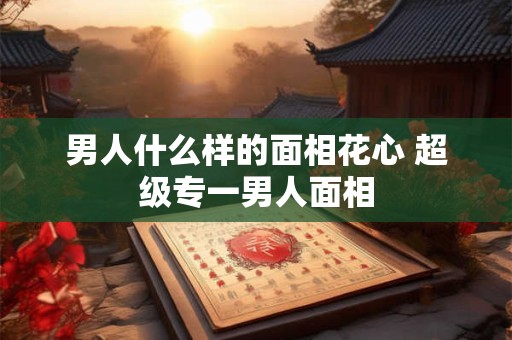 男人什么样的面相花心 超级专一男人面相