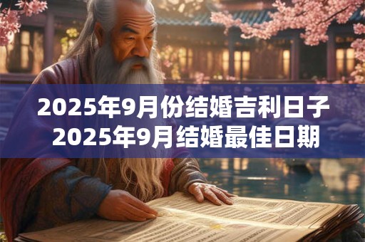 2025年9月份结婚吉利日子 2025年9月结婚最佳日期
