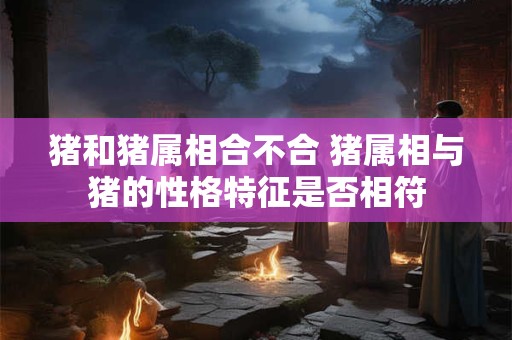 猪和猪属相合不合 猪属相与猪的性格特征是否相符