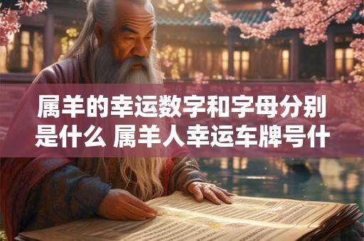 属羊的幸运数字和字母分别是什么 属羊人幸运车牌号什么数字
