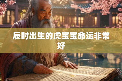 辰时出生的虎宝宝命运非常好