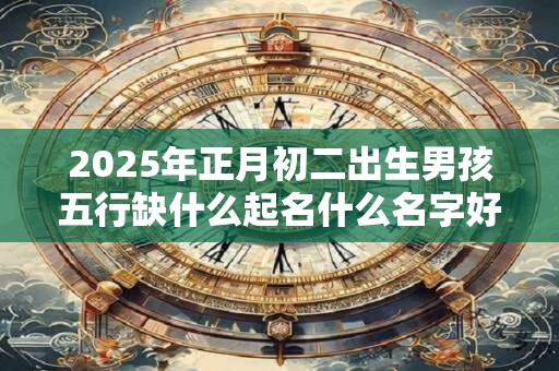 2025年正月初二出生男孩五行缺什么起名什么名字好