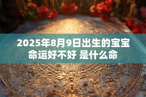 2025年8月9日出生的宝宝命运好不好 是什么命