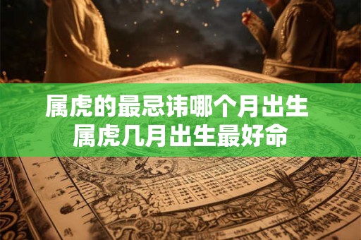 属虎的最忌讳哪个月出生 属虎几月出生最好命