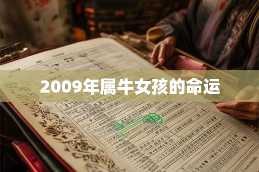 2009年属牛女孩的命运