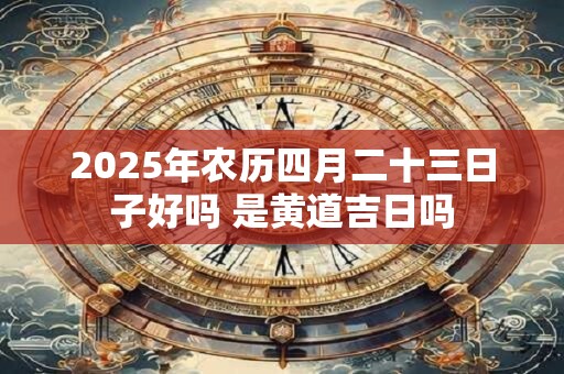 2026年农历四月二十三日子好吗 是黄道吉日吗