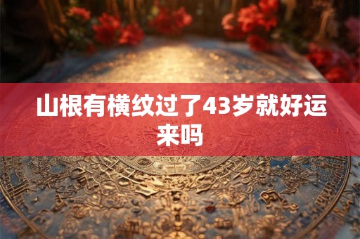 山根有横纹过了43岁就好运来吗