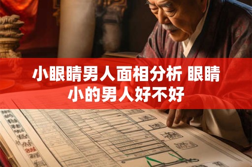 小眼睛男人面相分析 眼睛小的男人好不好