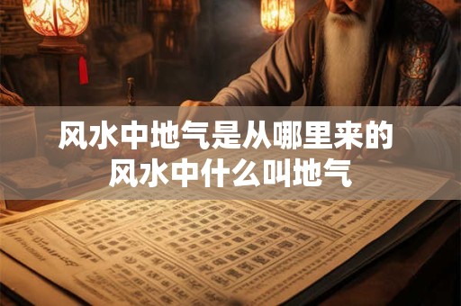风水中地气是从哪里来的 风水中什么叫地气