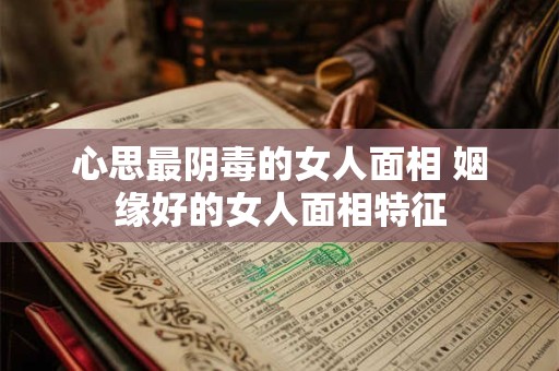 心思最阴毒的女人面相 姻缘好的女人面相特征