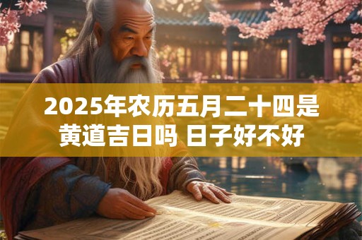 2025年农历五月二十四是黄道吉日吗 日子好不好