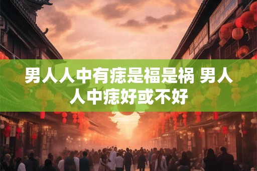 男人人中有痣是福是祸 男人人中痣好或不好