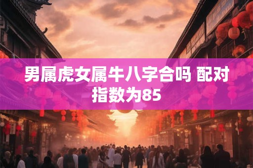 男属虎女属牛八字合吗 配对指数为85