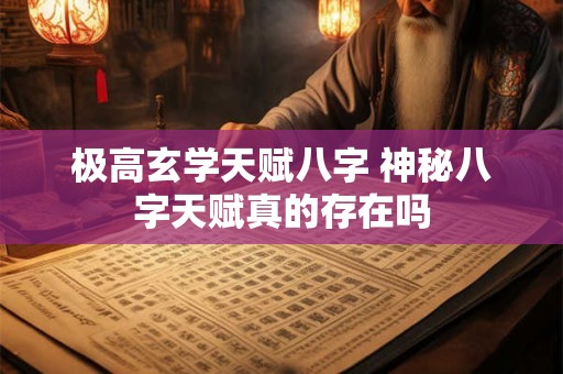 极高玄学天赋八字 神秘八字天赋真的存在吗