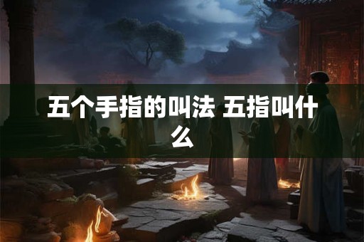 五个手指的叫法 五指叫什么