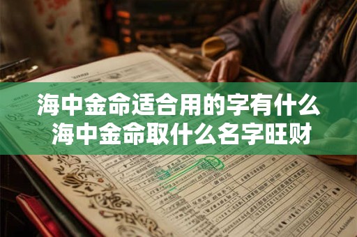 海中金命适合用的字有什么 海中金命取什么名字旺财