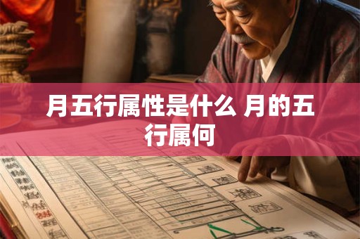 月五行属性是什么 月的五行属何