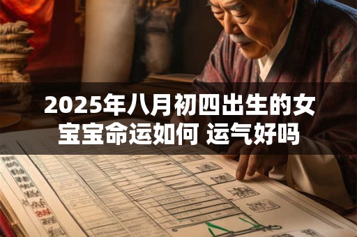 2025年八月初四出生的女宝宝命运如何 运气好吗