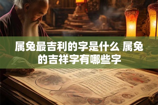 属兔最吉利的字是什么 属兔的吉祥字有哪些字