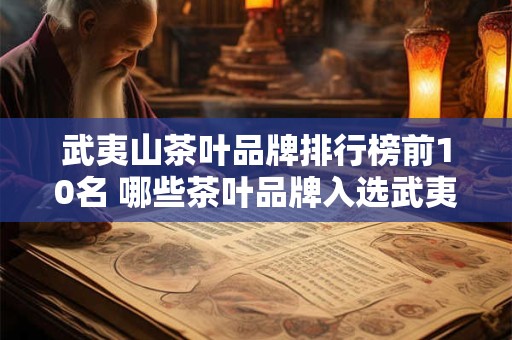 武夷山茶叶品牌排行榜前10名 哪些茶叶品牌入选武夷山茶叶品牌排行榜前10名