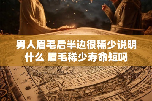 男人眉毛后半边很稀少说明什么 眉毛稀少寿命短吗