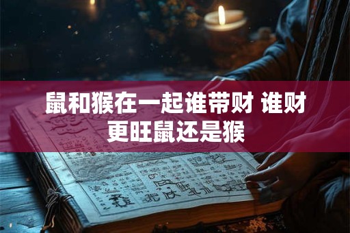 鼠和猴在一起谁带财 谁财更旺鼠还是猴