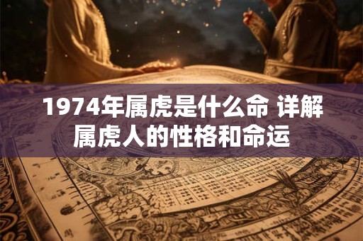 1974年属虎是什么命 详解属虎人的性格和命运