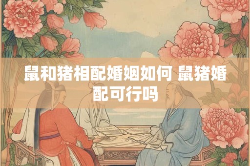 鼠和猪相配婚姻如何 鼠猪婚配可行吗