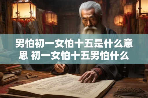 男怕初一女怕十五是什么意思 初一女怕十五男怕什么
