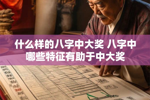 什么样的八字中大奖 八字中哪些特征有助于中大奖
