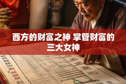 西方的财富之神 掌管财富的三大女神
