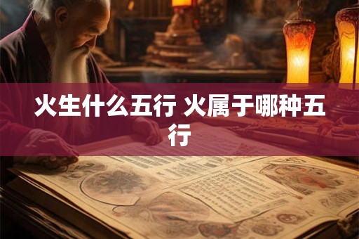 火生什么五行 火属于哪种五行